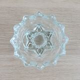 Glass star candle holder