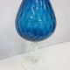 Blue-violet glass chalice vase, Italy, 1970s.