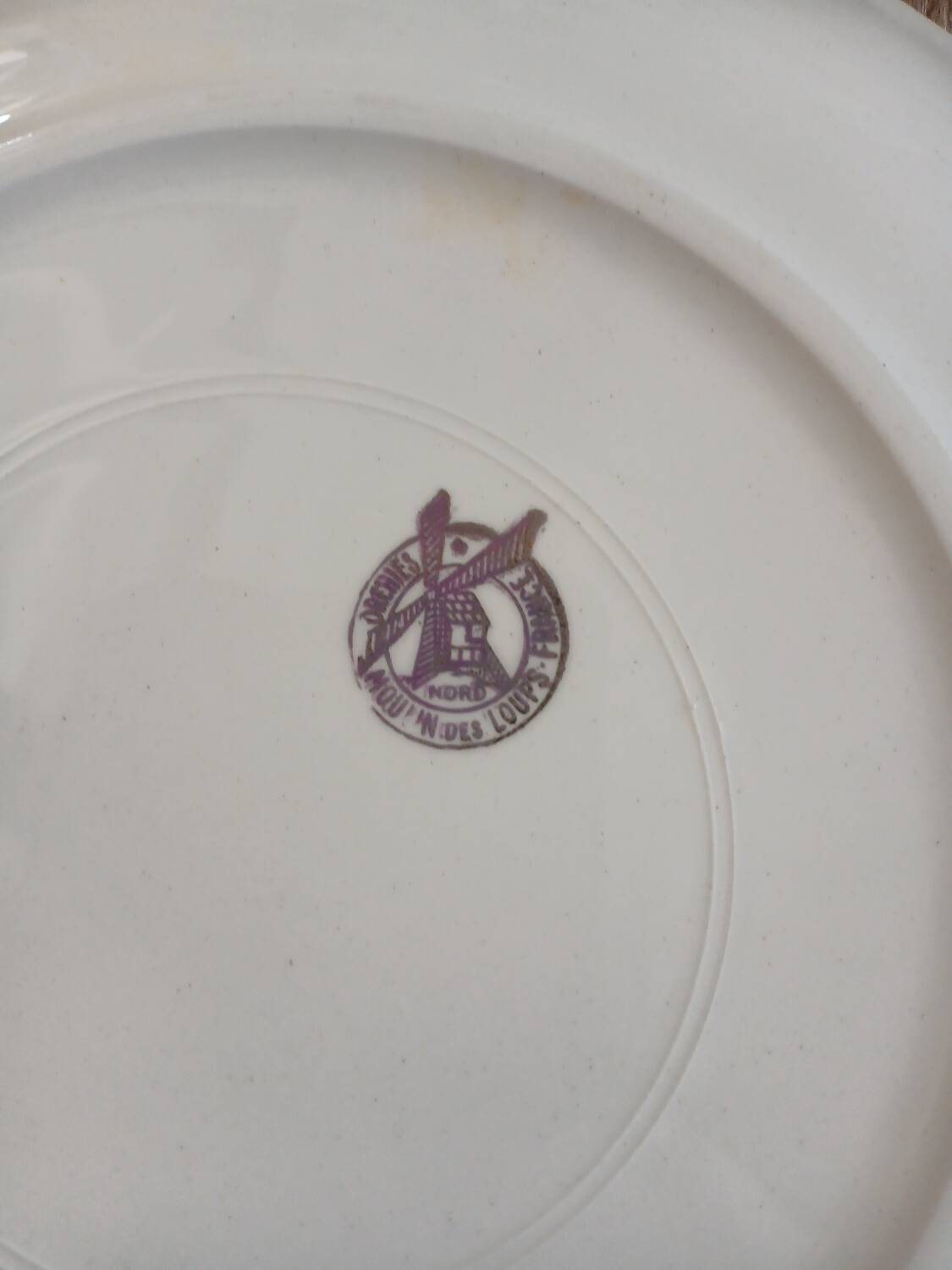 12 vintage dessert plates Moulin des Loups