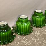 Set of 4 Large Tulips in Opal Glass, Height 32 cm