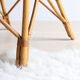 Adult size rattan shell armchair from the 60s