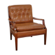 Fauteuil chesterfield en cuir vintage