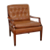Fauteuil chesterfield en cuir vintage