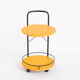 Serving table lacquered iron, france, 80s