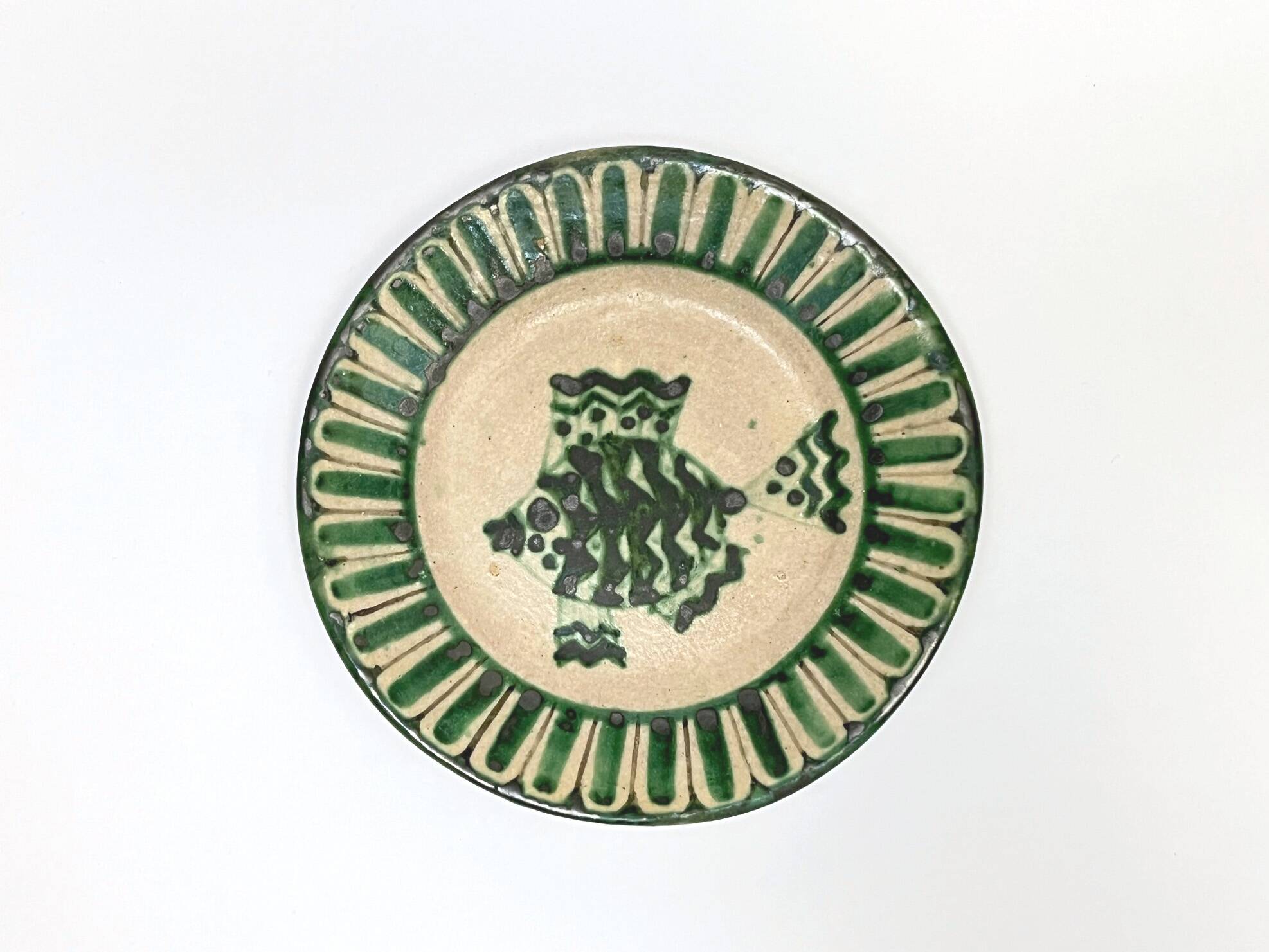 4 Vietri plates decorated by Fabbrica Ceramica Avallone, 1930s
