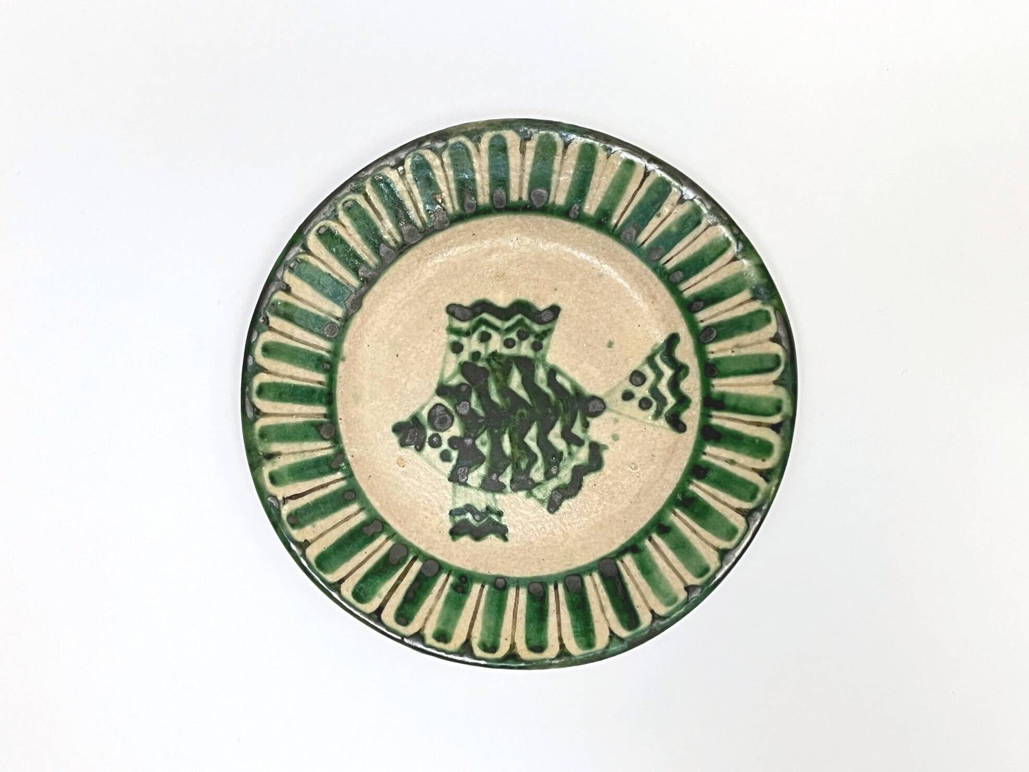 4 Vietri plates decorated by Fabbrica Ceramica Avallone, 1930s
