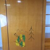 Buffet milanais en hêtre années 1950