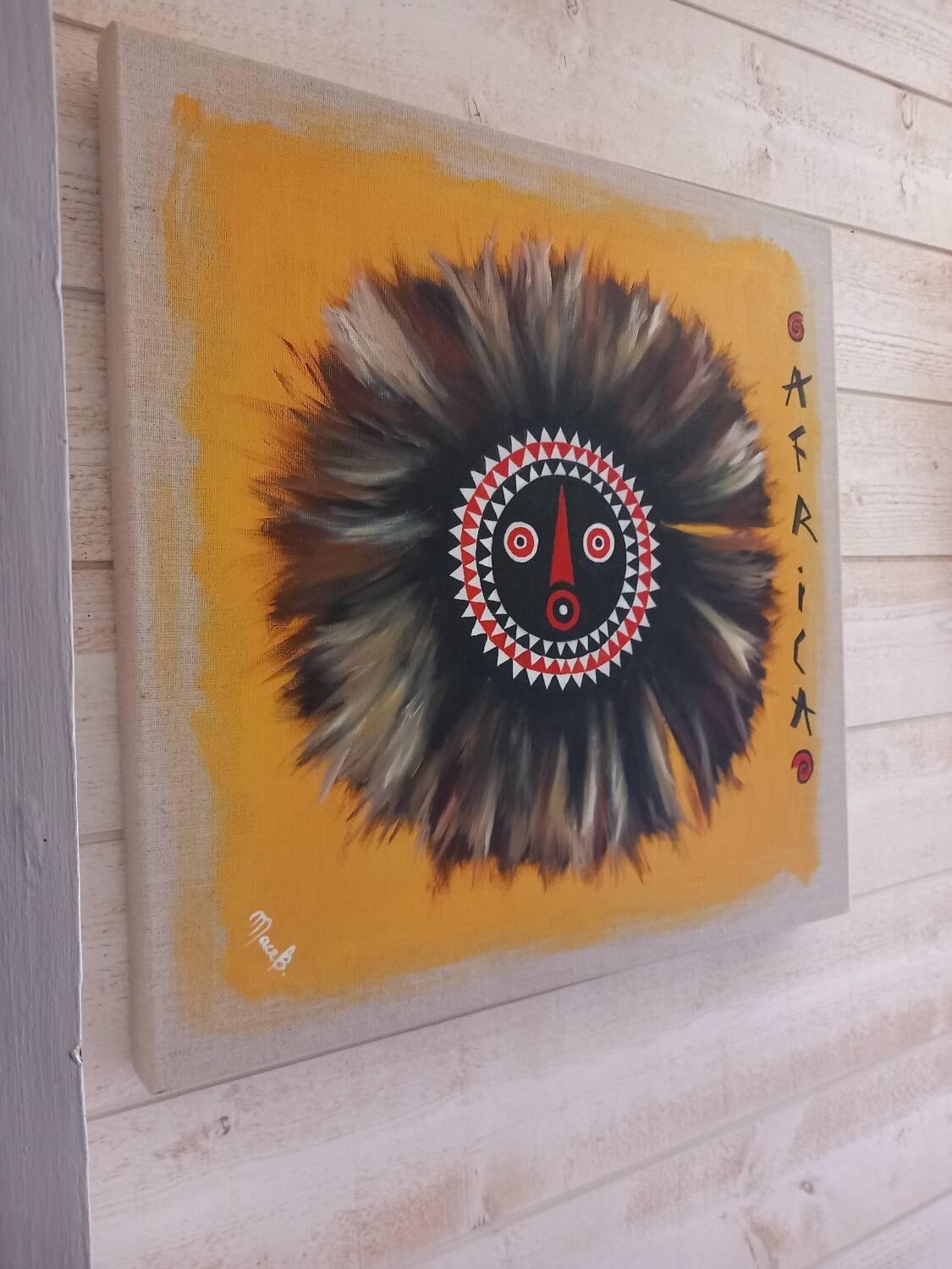 Ethnic oil painting
