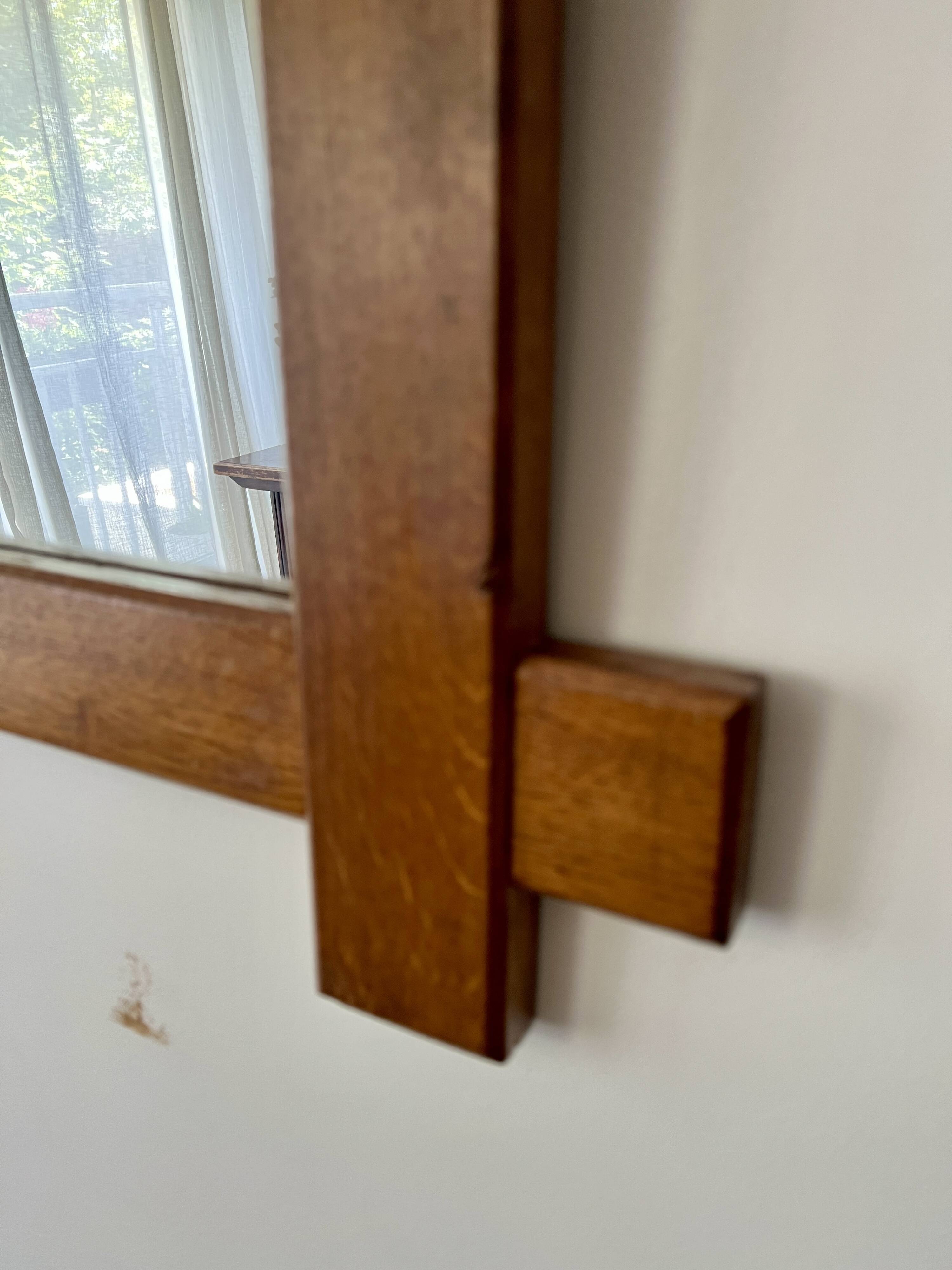 Brutalist Oak Mirror 74 x 91cm