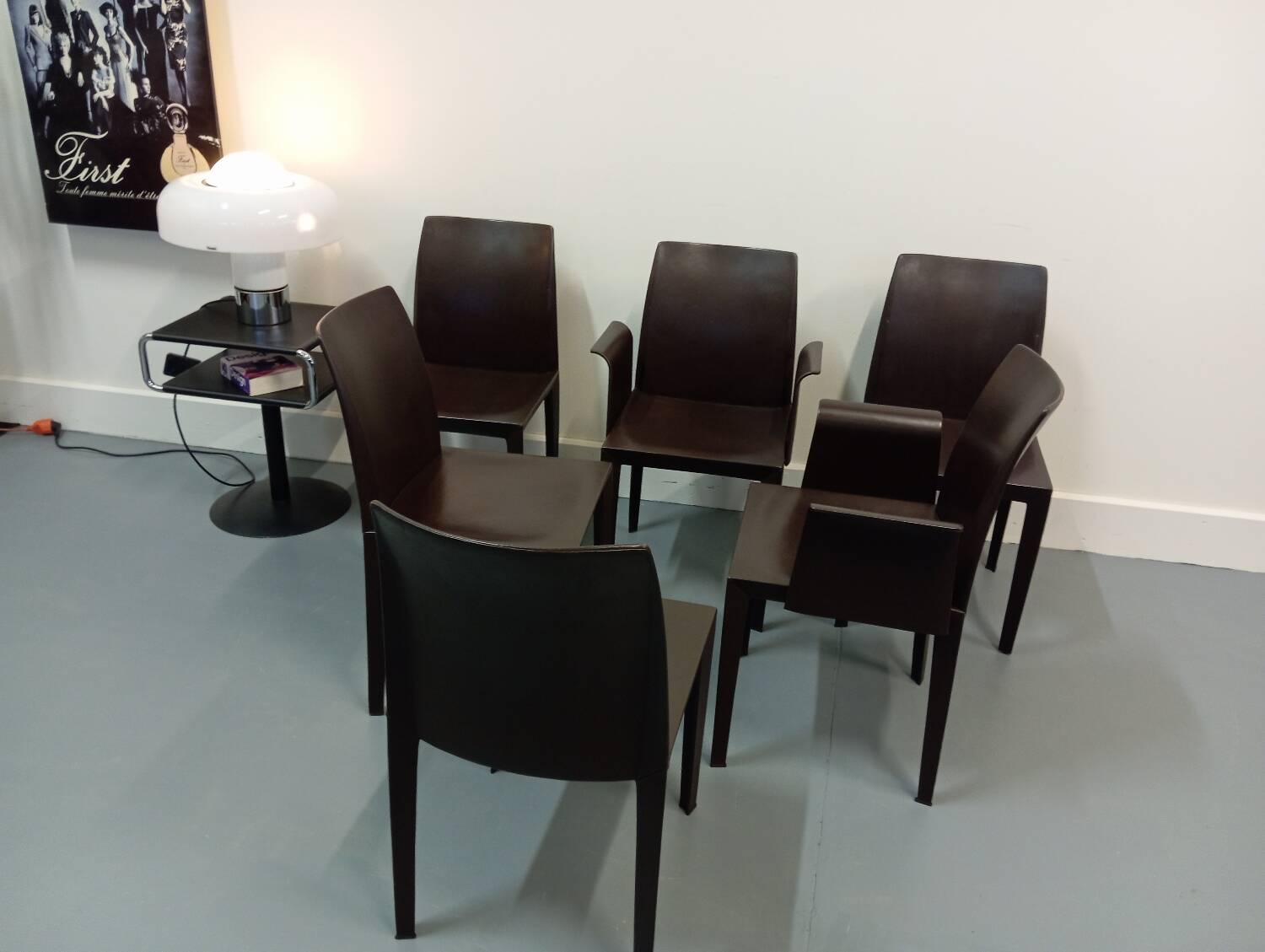 Lola leather chair/armchair designed by Poltrona Frau