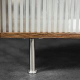 Vintage Mid-Century Scandinavian Modern Rosewood Highboard with Glass, 1960