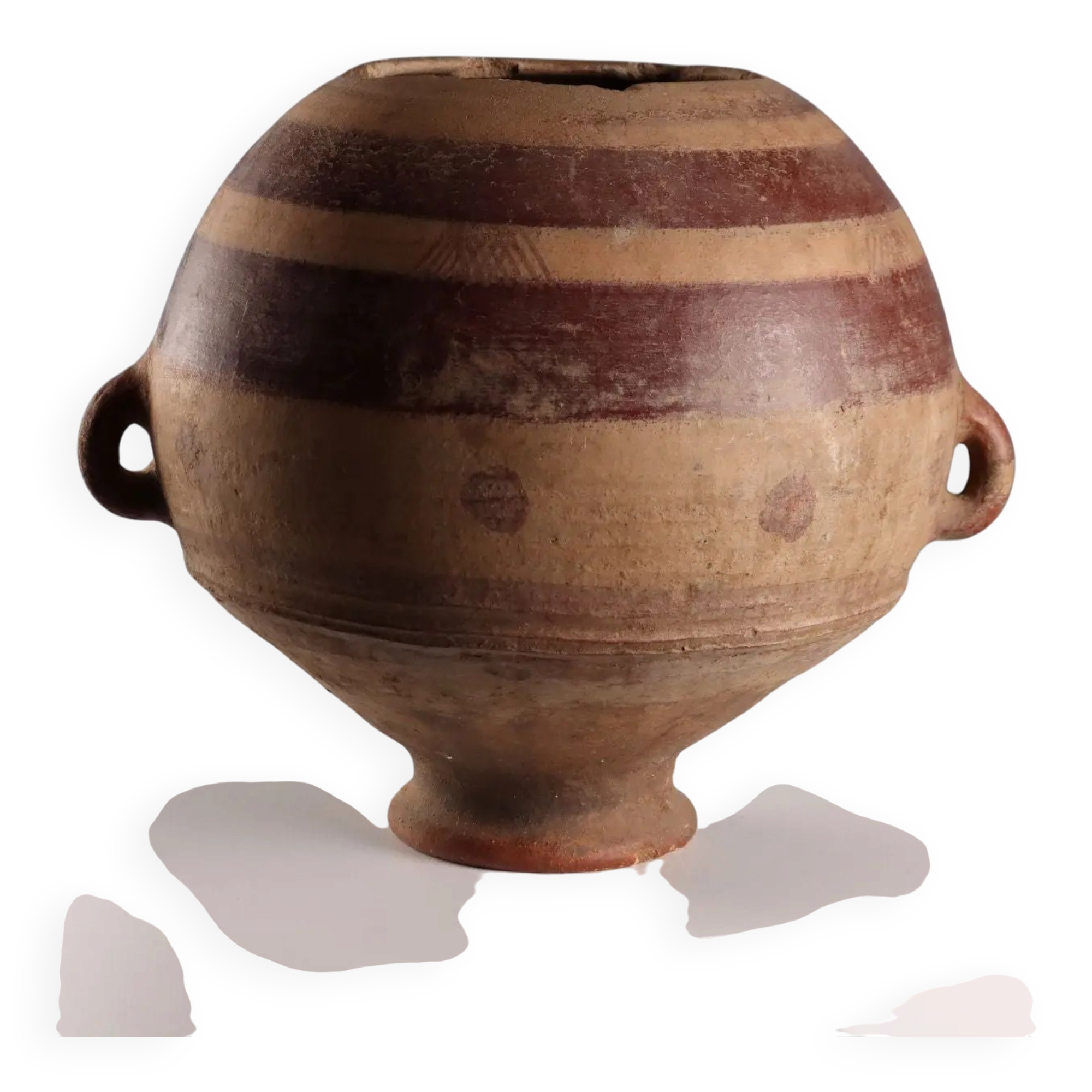 Ancient terracotta vase from Mali, 20th century.