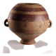 Ancient terracotta vase from Mali, 20th century.