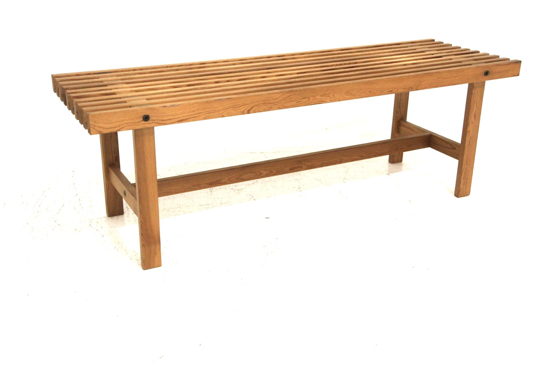 Scandinavian pine bench, Sweden, 1960
