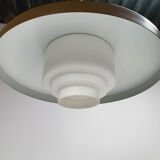 Mid century pendant by Philips with opaline glass, 1960s