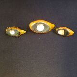 Trio of small ceramic ducks