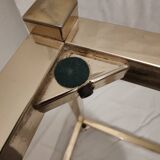 Hollywood Regency style side table, in the style of Dewulf for Belgo Chrom