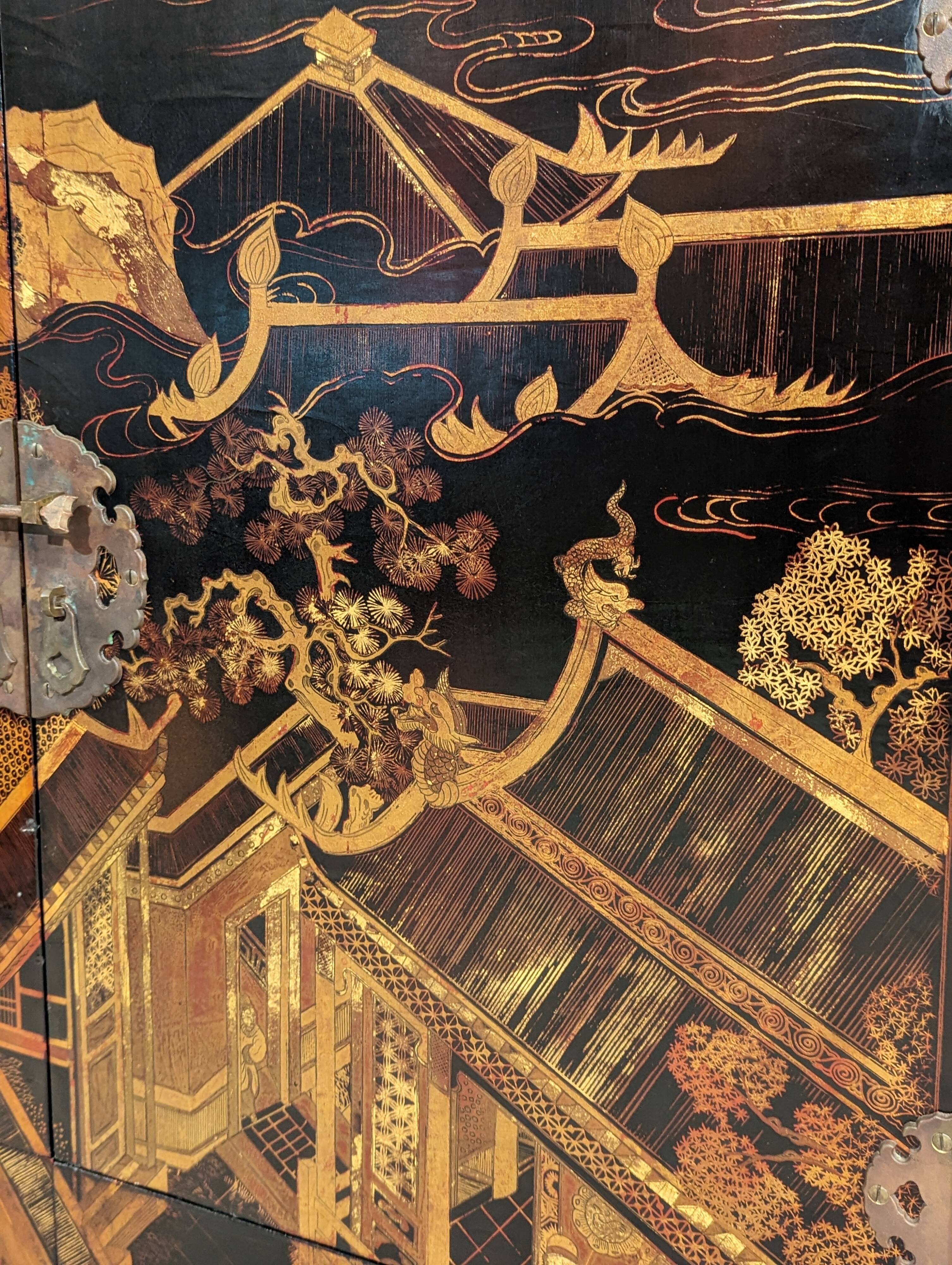 Chinese lacquer sideboard