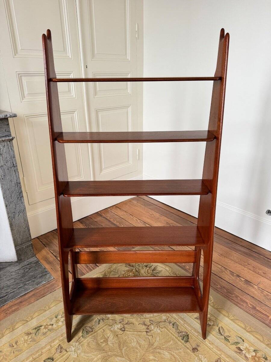 1950s Pierre Cruège Mahogany Bookcase - 20th Century
