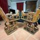 African tribal ensemble of 4 pieces of furniture for dignitaries of the Kingdom of Dahomey, Benin.