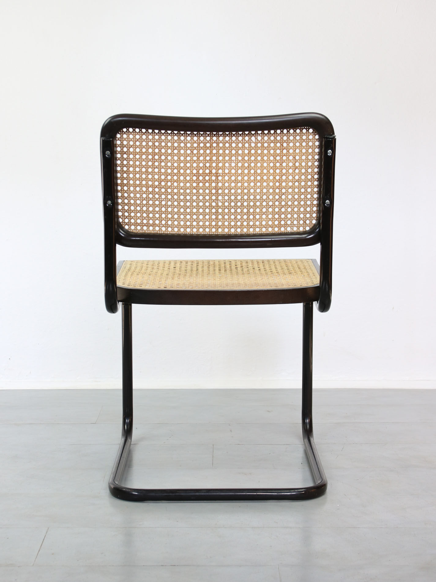 Pair of S32 Cantilever Chair by Marcel Breuer, Dark Edition, 1980s
