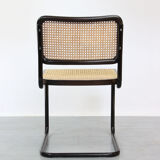 Pair of S32 Cantilever Chair by Marcel Breuer, Dark Edition, 1980s