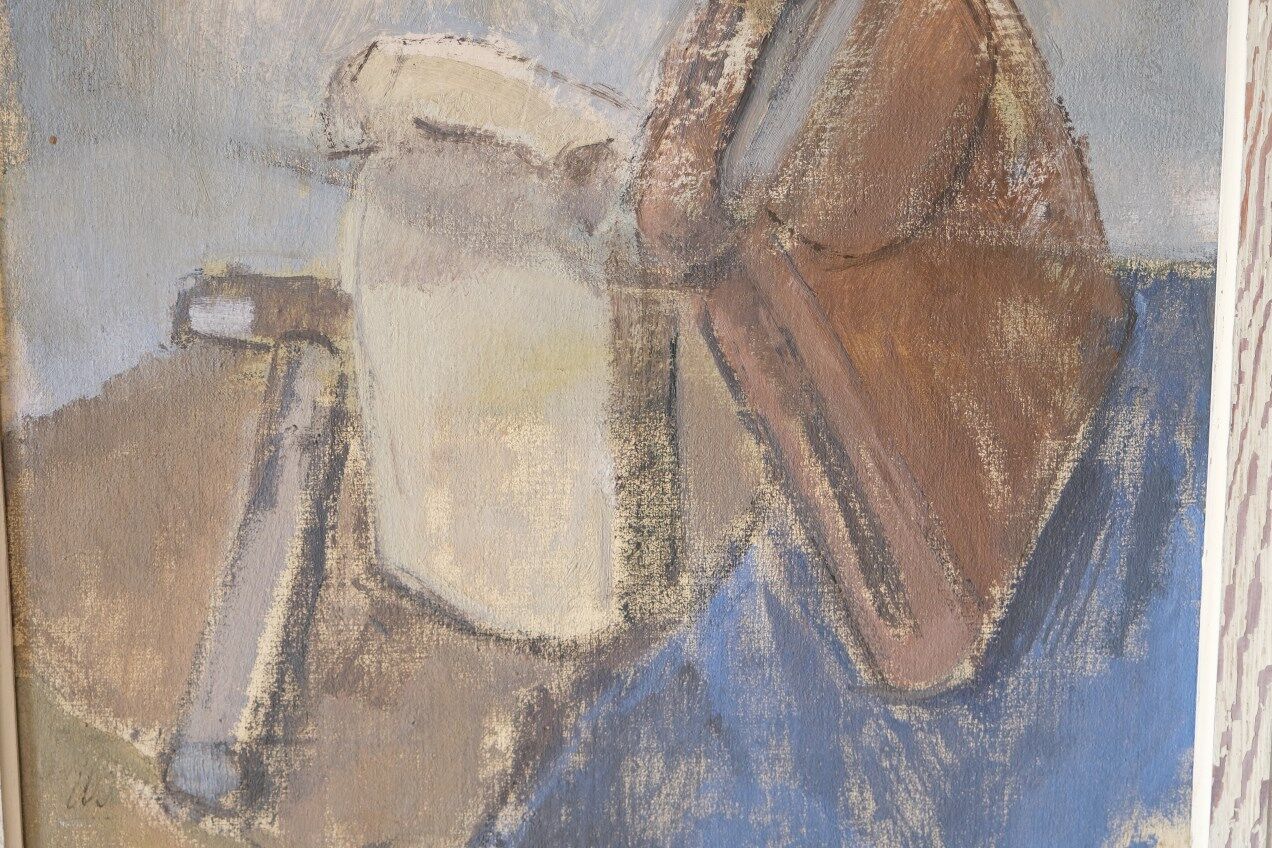 Ulla Borgström, Swedish Modern Painting, 1960s, Oil on Canvas, Framed