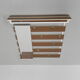 Vintage wall coat rack with 8 hooks and mirror