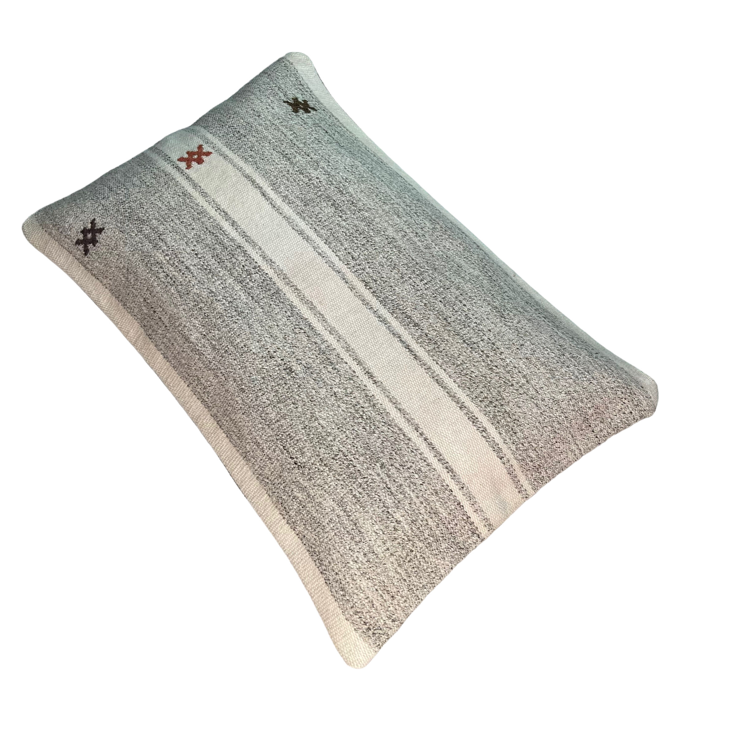 Vintage turkish handmade kilim cushion cover , 30 x 50 cm