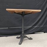 Bistro table with solid teak top