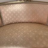 Louis XVI ivory and gold basket bench