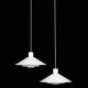 Set of 2 Nordisk Solar Compagni / Christian Hvidt “Trapez” pendant lamps / Danish modern design / 1970s / 1980s