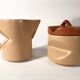 Italian ceramic coffee service set by Lusso Ceramic, 1976, Set of 13