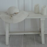White patinated bench