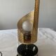 Perforated metal night light.