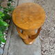 Oval coffee table Art Deco Walnut Burr