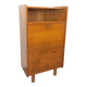 Meuble de rangement secrétaire vintage en bois de chêne des années 50 60