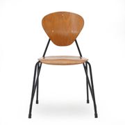Vintage chairs by Aurelio Villari for Isa Bergamo, 1950s, set of 4.