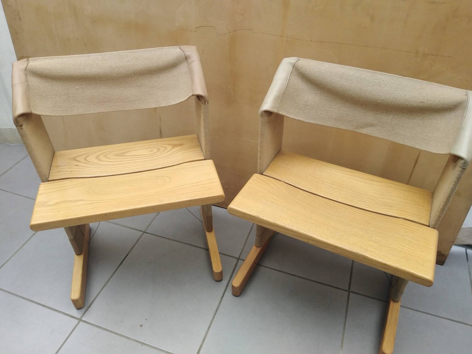 Italian chairs Due Sedie 'Canossa' by Gigi Sabadin