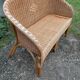 Banquette rotin vintage