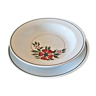 Set of 2 dishes, Créil and Montereau