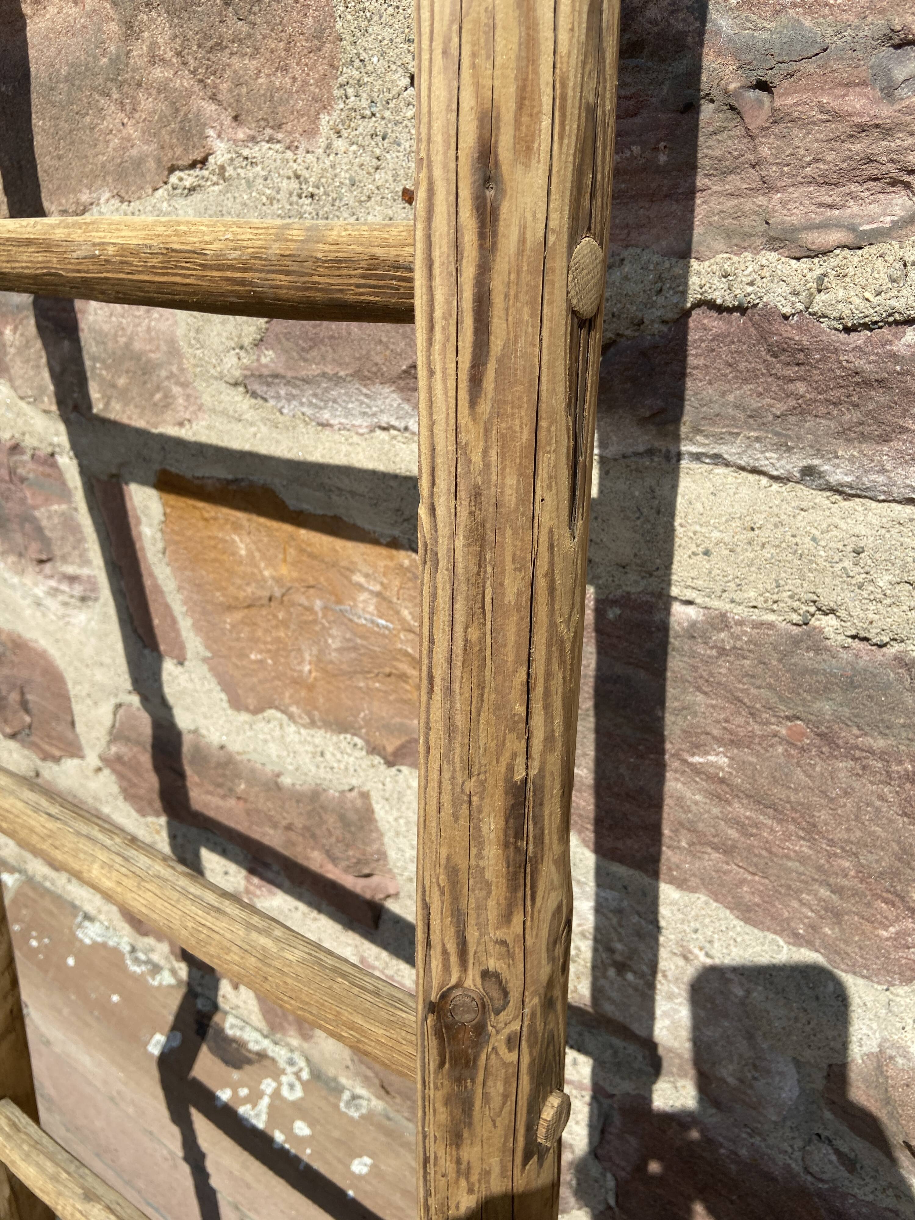 Old Ladder Towel Rack