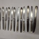 12 silver-plated knives from the mid-20th century