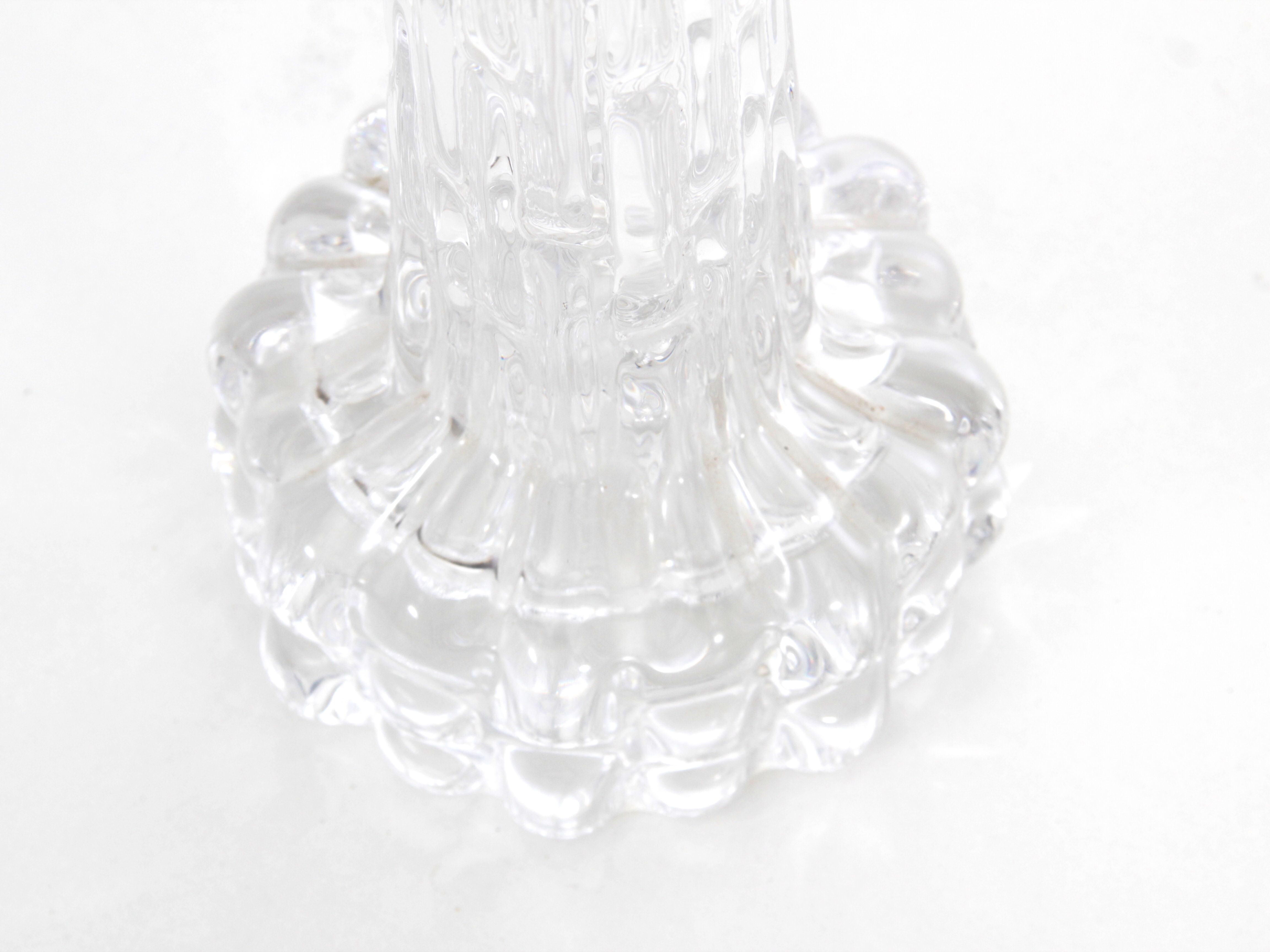 Pair of crystal table lamps