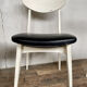 Série de 4 chaises scandinave blanche et noir  Ingrid de Stella 1960.