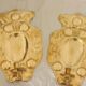 Baroque Style Mid-Century Brass Swedish Sconces