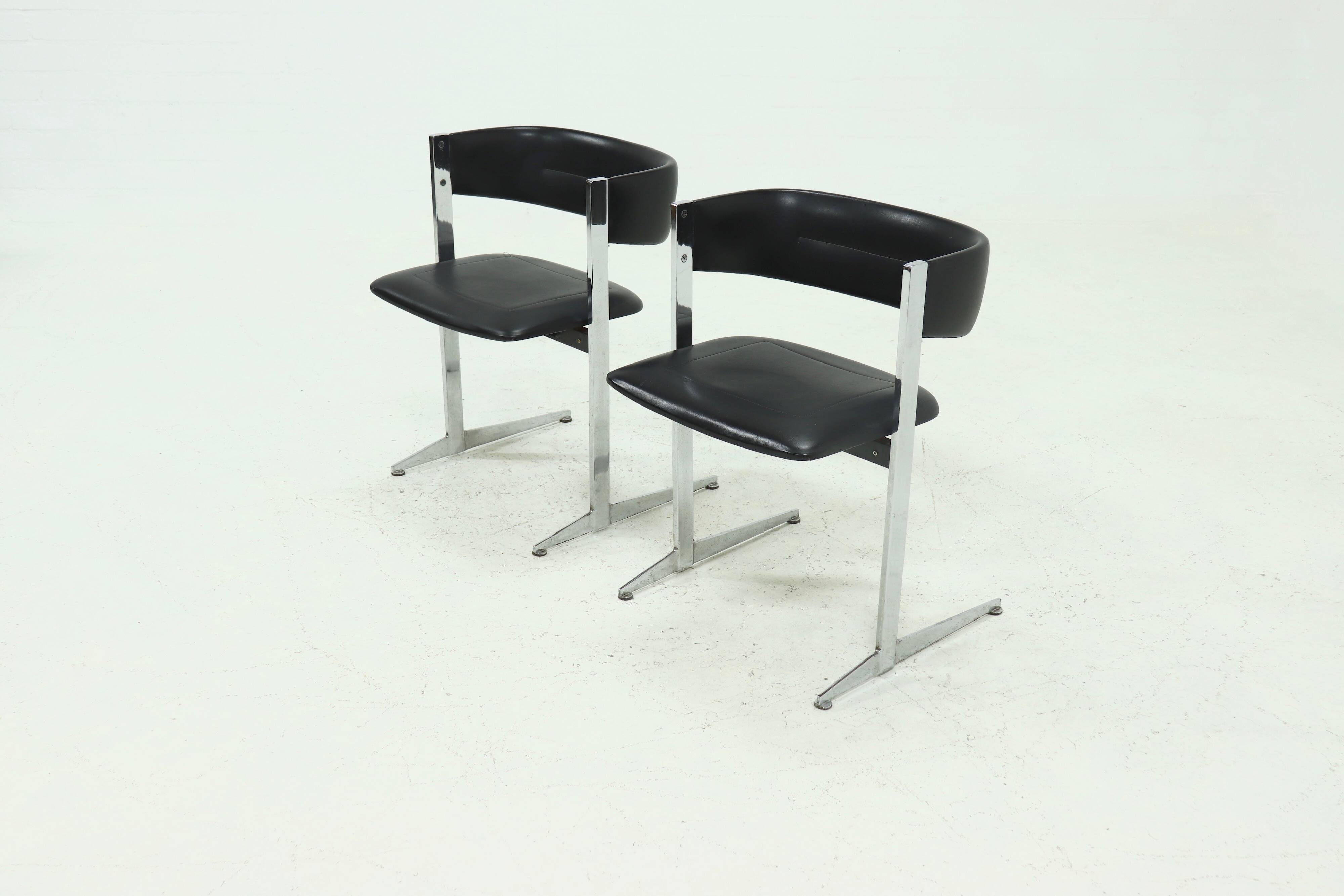 Set of 2 Sigma Dining Chairs by Sigmachair Italy, 1970s