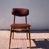 Set of 6 teak chairs