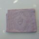 6 rectangular towels, damask cotton, Lilas tint and monogrammed OG, art deco