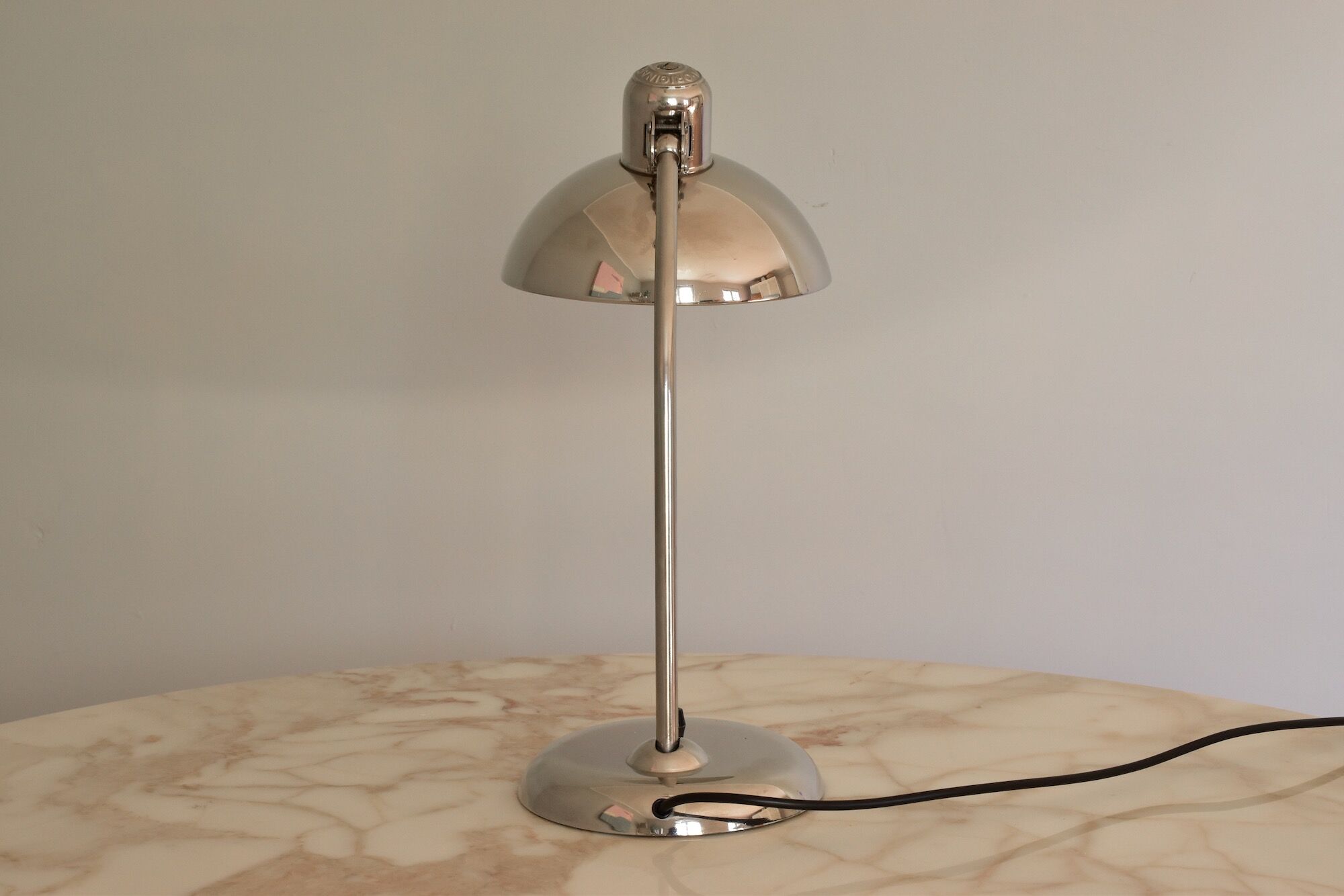 Chrome Christian Dell Table Lamp 6556 by Kaiser Idell Bauhaus, Germany